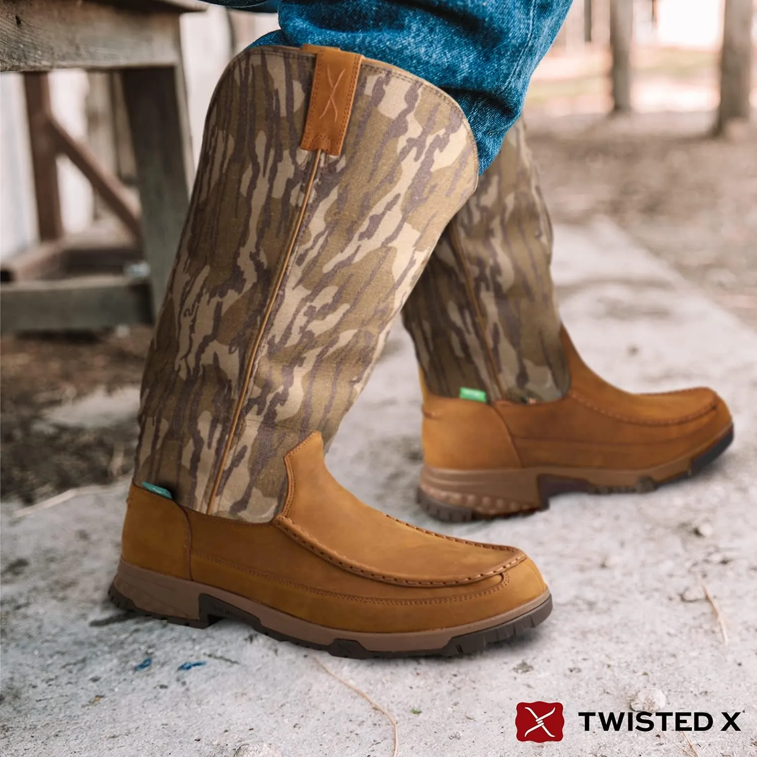 Twisted X Men's 6" Driving Moc Hiker, Moc Toe with CellStretch