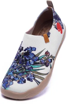 UIN Women's Slip-On Shoes Comfortable Breathable Knit Casual Footwear Stylish Travel-Friendly Loafers