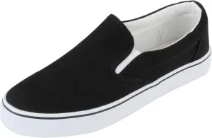 UJoowalk Womens Canvas Slip on Fashion Sneaker Skate Shoe