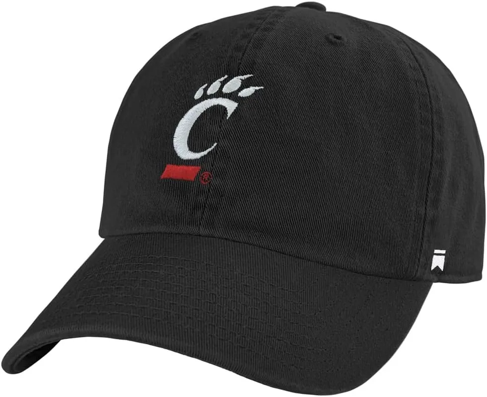 University of Cincinnati Bearcats Team Logo Official Collegiate Dad Cap - The U18 Adjustable Relaxed-Fit Hat with Team Logo, Black