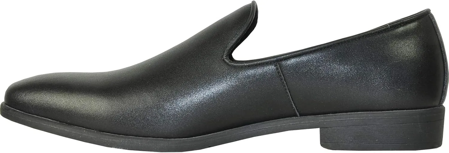 VANGELO Men Dress Shoe Vallo-3 King-5 Loafer Slip-on Formal Tuxedo Prom Wedding Ortholite Insole Medium and Wide Width