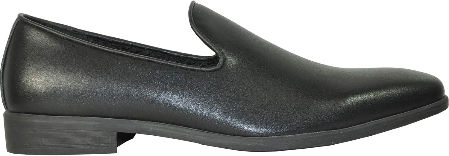 VANGELO Men Dress Shoe Vallo-3 King-5 Loafer Slip-on Formal Tuxedo Prom Wedding Ortholite Insole Medium and Wide Width