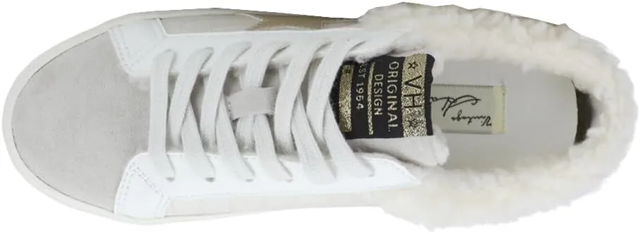 Vintage Havana Womens Hearty Metallic Slip On Sneakers Shoes Casual - Off White