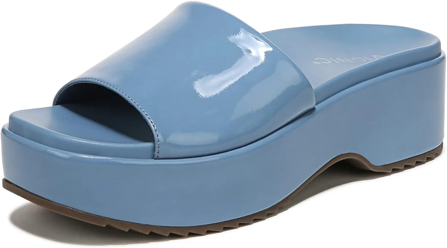 Vionic Women's Plateau Trista Slide Platform Sandal -Supportive Slide That Includes an Orthotic Insole and Cushioned Outsole for Arch Support, Medium Fit, Sizes 5-11