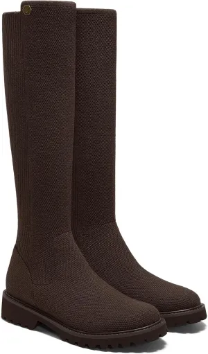 VIVAIA Filipa Women's knee-high Boots Slip on High Round-toe Booties Lady Dress Blazer Skirt Jeans Winter Fall Water Repellent Boots