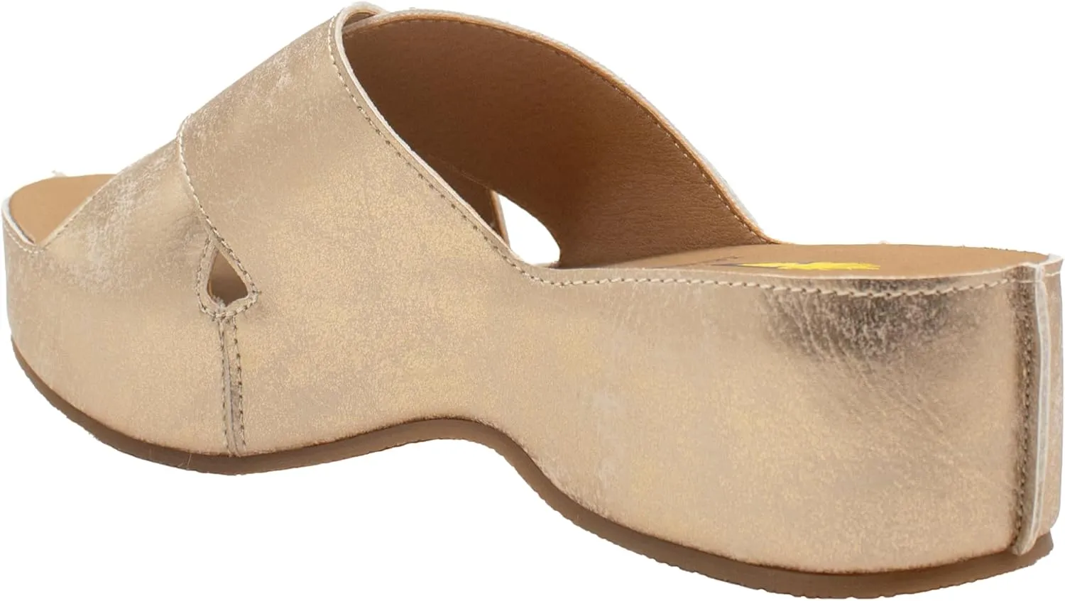 VOLATILE Womens Edith Platform Slide Casual Sandals Casual Low Heel 1-2" - Brown