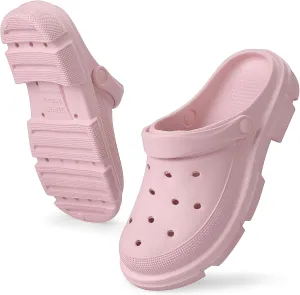 VONMAY Women's EVA Clogs Garden Shoes Waterproof Casual Mules Platform Heels for Pool, Beach