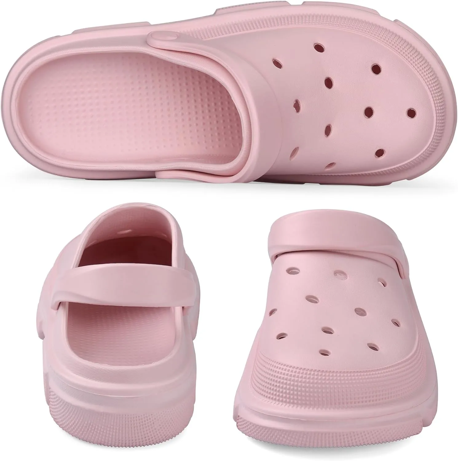 VONMAY Women's EVA Clogs Garden Shoes Waterproof Casual Mules Platform Heels for Pool, Beach