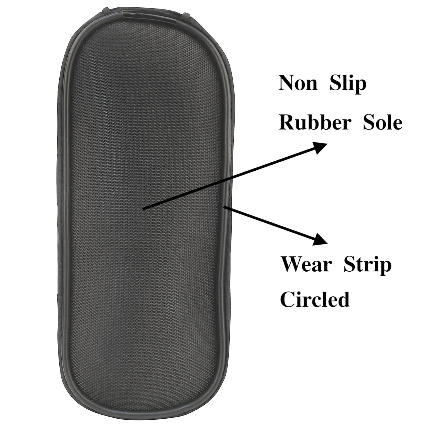Walking Boot Cover for Medical Brace Orthopedic and Fracture Cast with Integrative Slip-Resistant Rubber Sole (Black, Short, Large)