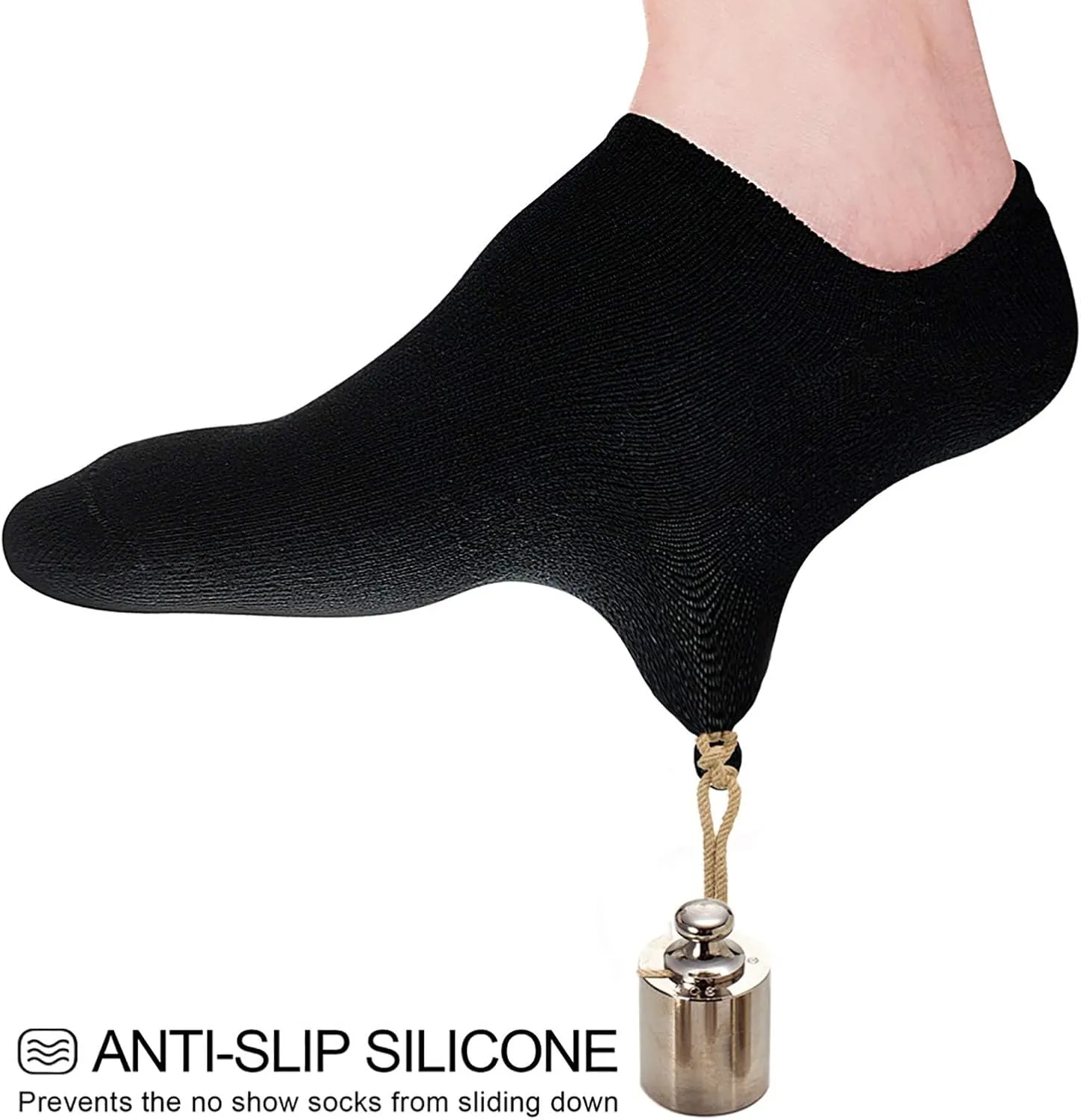wernies No Show Socks Women Low Socks Non Slip Flat Boat Line 4/8 Pairs