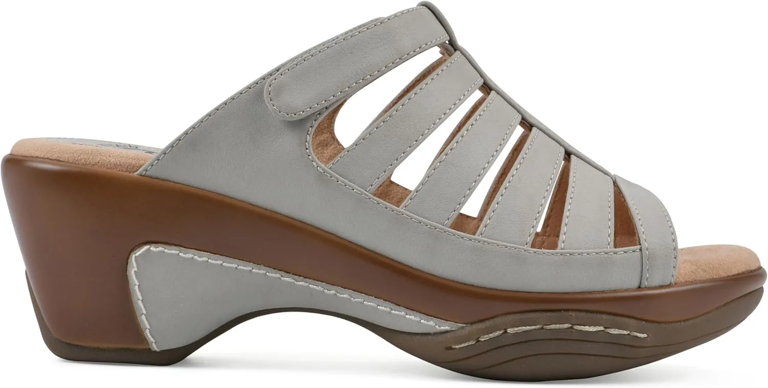 WHITE MOUNTAIN Women's Valencia Strappy Clog Sandal