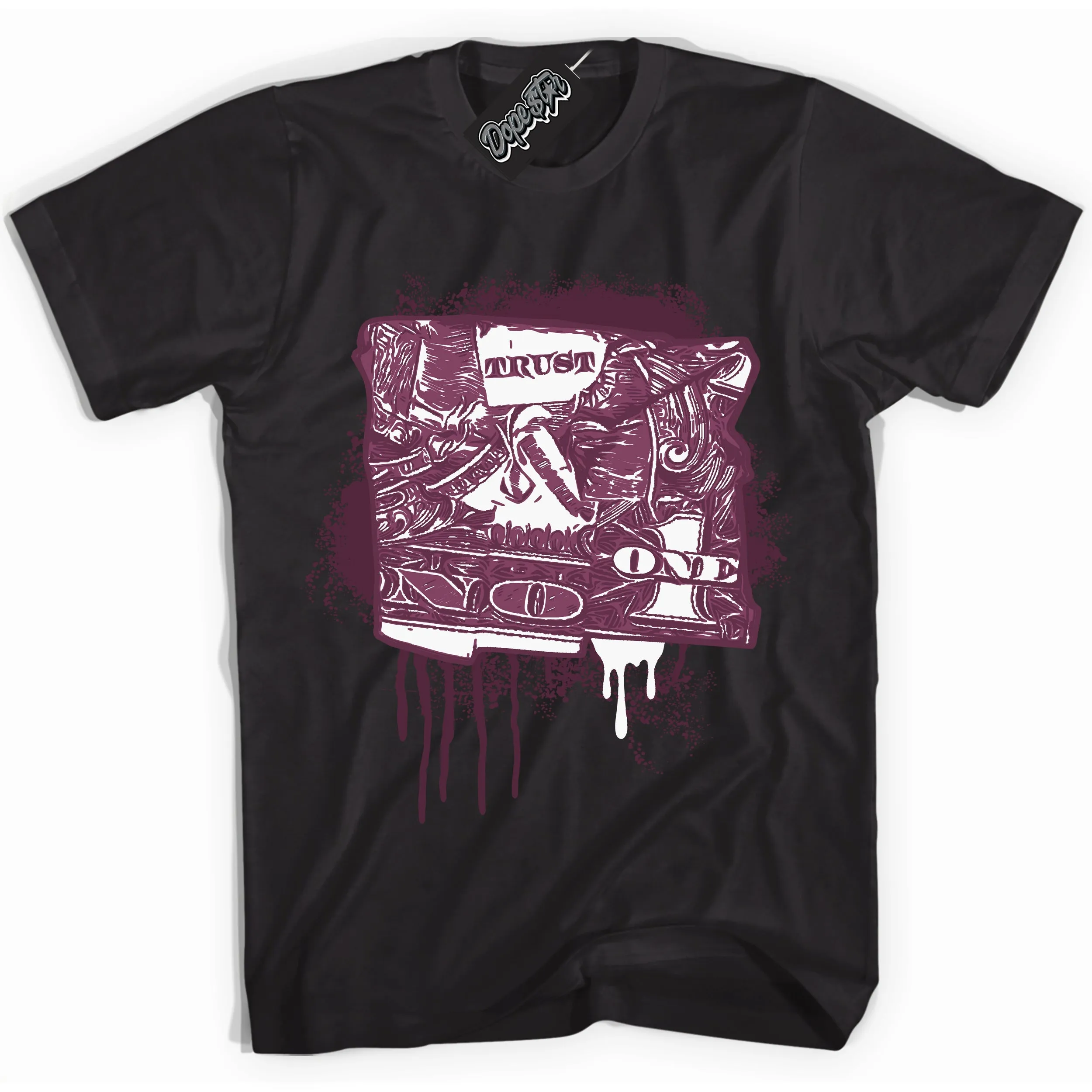 White Viotech Dunks Sneaker Shirt Trust No One Dollar Graphic