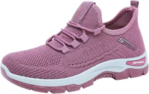 Women Men Slip On Walking Running Shoes Casual Breathable Walking Shoes Sport Athletic Sneakers Gym Tennis Slip On Comfortable Lightweight Shoe Non Slip Work Sport Athletic Trainer with Arch Support
