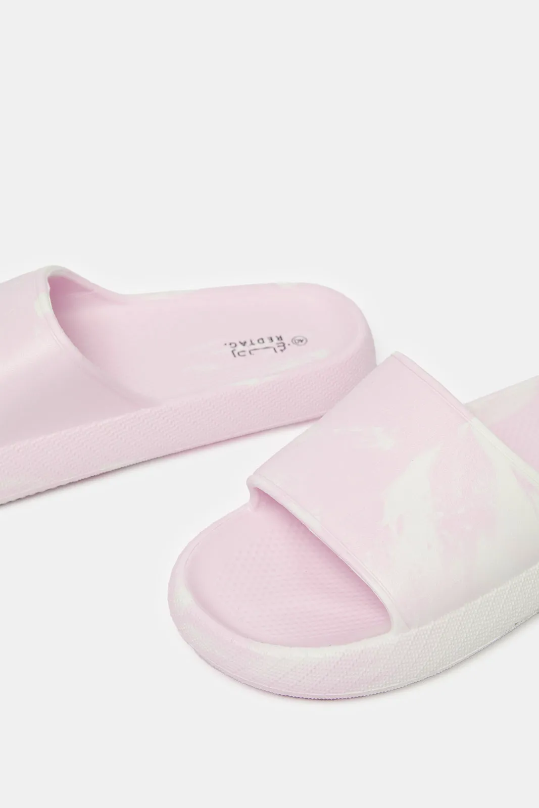 Women Pink Moulded Slide