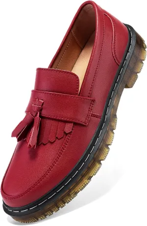 Women's Classic Penny Loafer Platform Chunky Heel Loafer for Women Comfortable Womens Business Casual Shoes