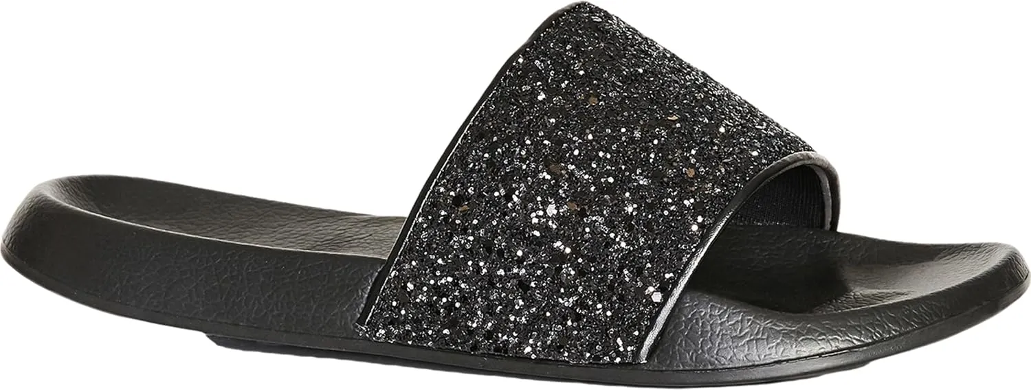 Women's Extra Wide Fit Sally Sparkle Slide Sandal