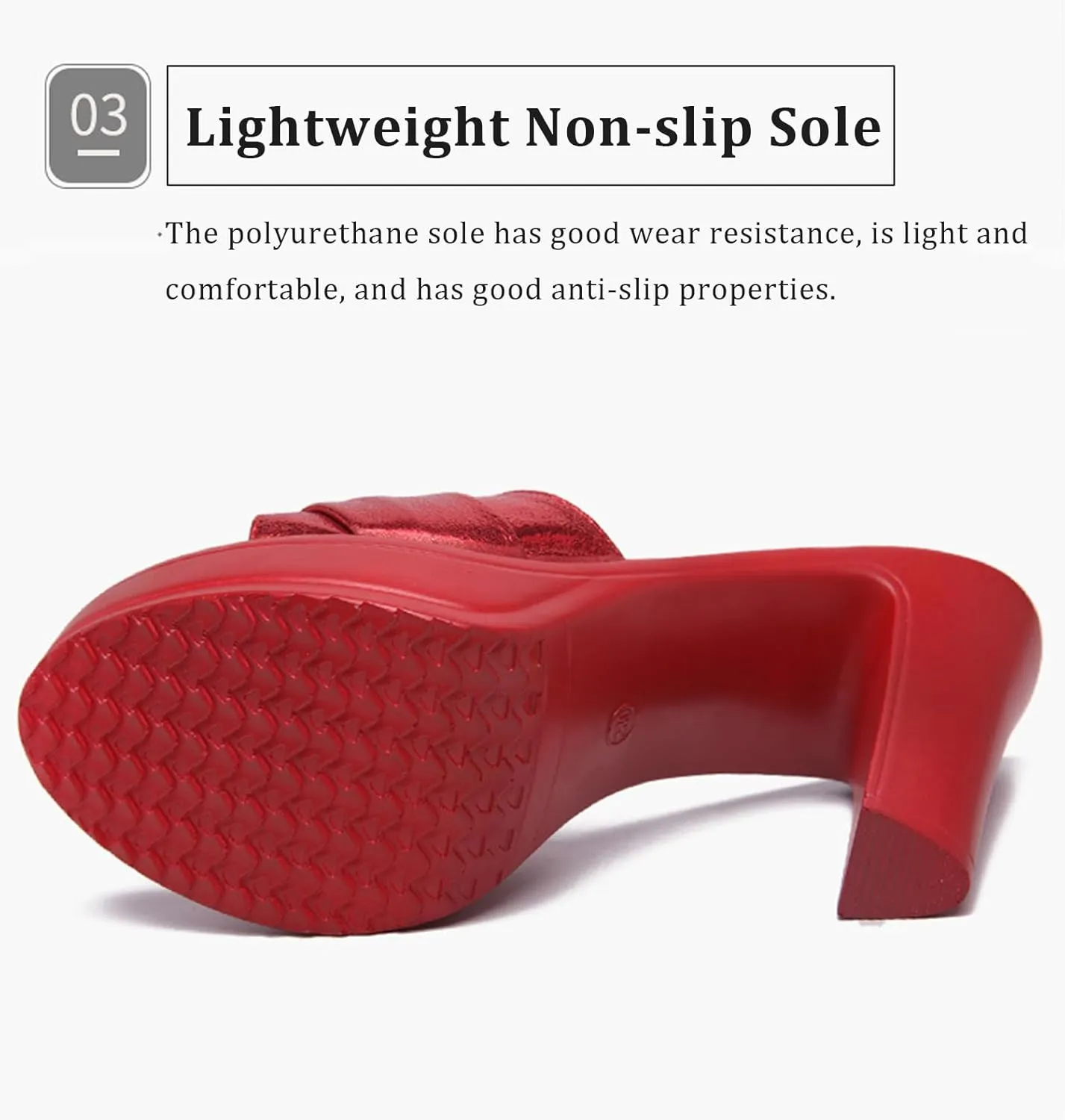 Women's Fish Mouth Platform Chunky High Heel Mule Sandals Comfortable Lightweight Slip On Open Toe Wedge Slide Sandals Fashion Dress Sandals for Formal Evening Party Wedding