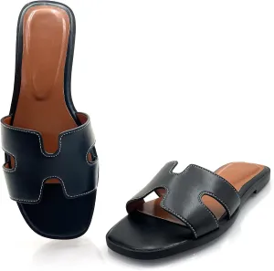 Womens Flat Sandals,Anti slip fashion sandals,Flat Slide Sandals for women,Comfy Style,women's gift, for vacation, sightseeing, and shopping