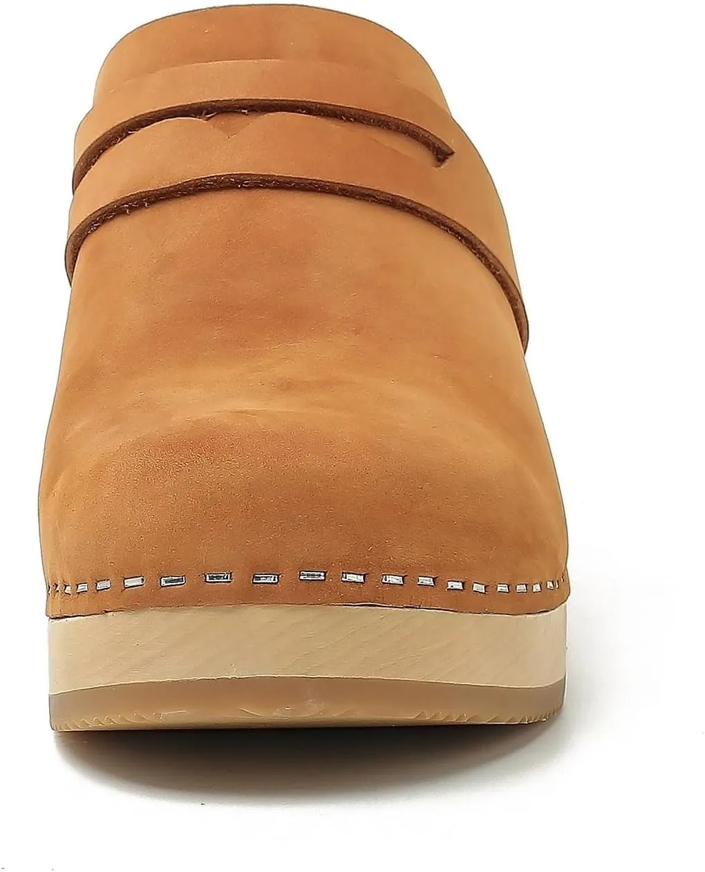 Women's Handmade Wooden Clog Mule 2.3" Open Back Leather Clogs Classic Clogs Mule for Long-Lasting Wear
