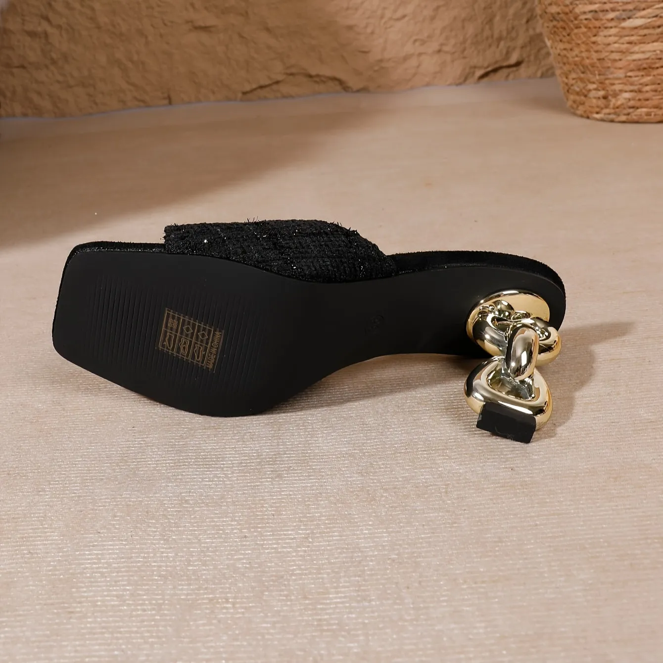Women's High-Heeled Mule Sandals