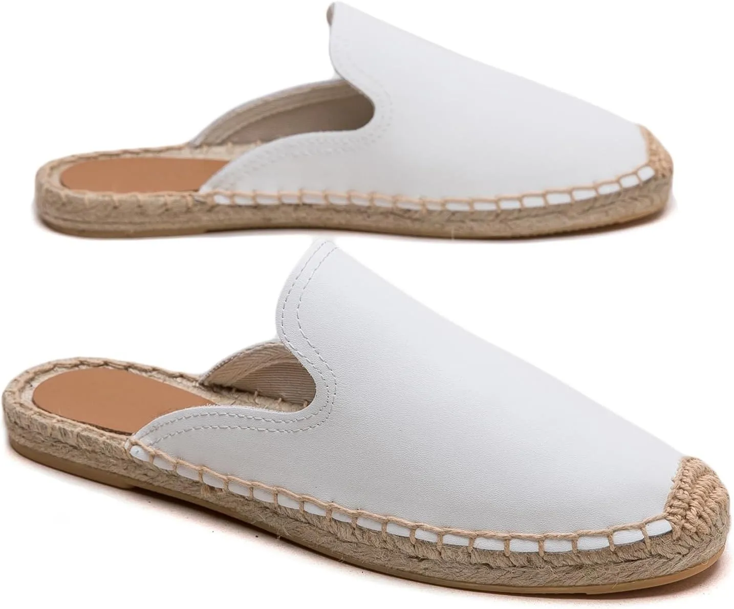 Women's Mule Espadrilles Shoes - Fashion Espadrilles for Women Comfort Breathable Espadrille Flats Suitable for Both Outdoor and Indoor