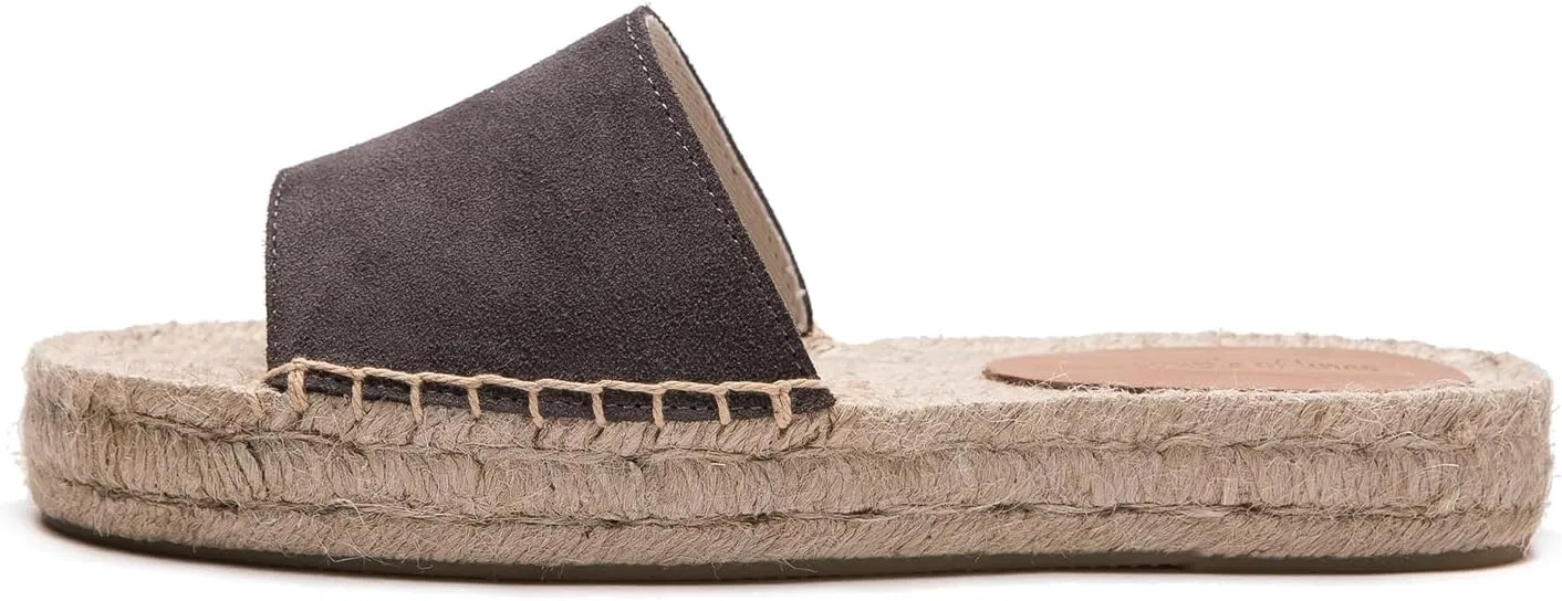 Women's One Word Thick Bottom Slippers - Fashionable Flat Shoes Comfortable Sandals Breathable Non slip Slippers Easy to Wear Suitable for Pairing with T-shirts, Dresses, Jeans
