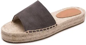 Women's One Word Thick Bottom Slippers - Fashionable Flat Shoes Comfortable Sandals Breathable Non slip Slippers Easy to Wear Suitable for Pairing with T-shirts, Dresses, Jeans