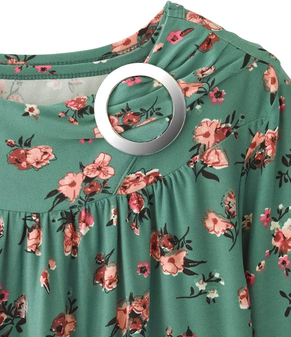 Women’s Open Back Gathered Scoop Neck Top