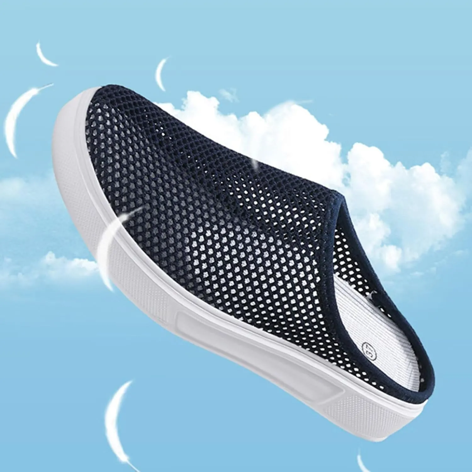 Women's Orthopedic Sandals Slippers Mesh Breathable Summer Slip-On Daily Walking Shoes Outdoor Arch Support Beach Walking Slippers