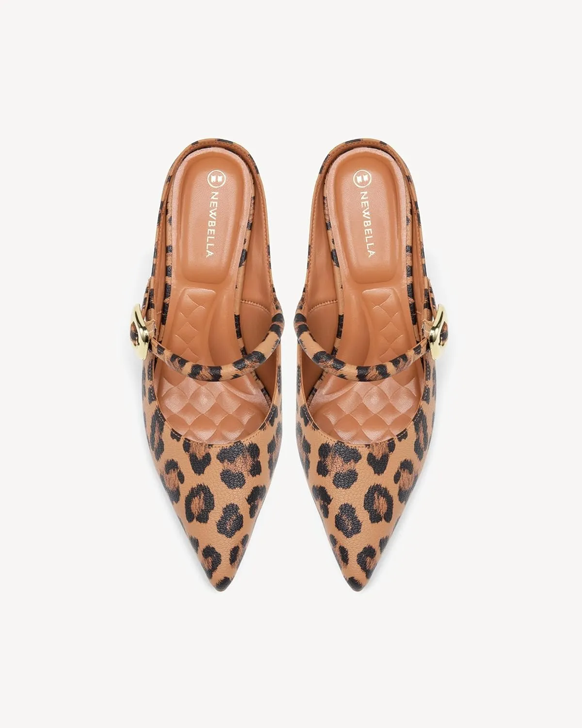 Women's Pointed Toe Heeled Mules, Knit Sandals, Slip-On Shoes