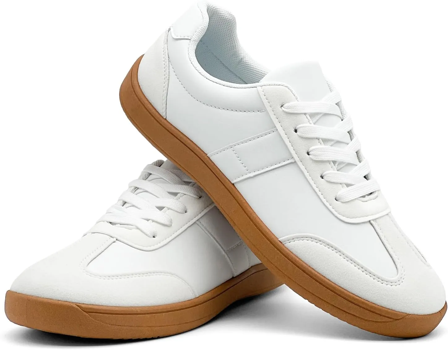 Women's Retro Low Top Sneakers Fashion Trainning Sneakers Casual Walking Shoes for Women/Men Gum Sole Walking Footwear Non Slip Trainers