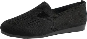 Women's Slip on Loafer Shoes, Casual On Flat Shoes, Breathable Mesh Walking Shoes