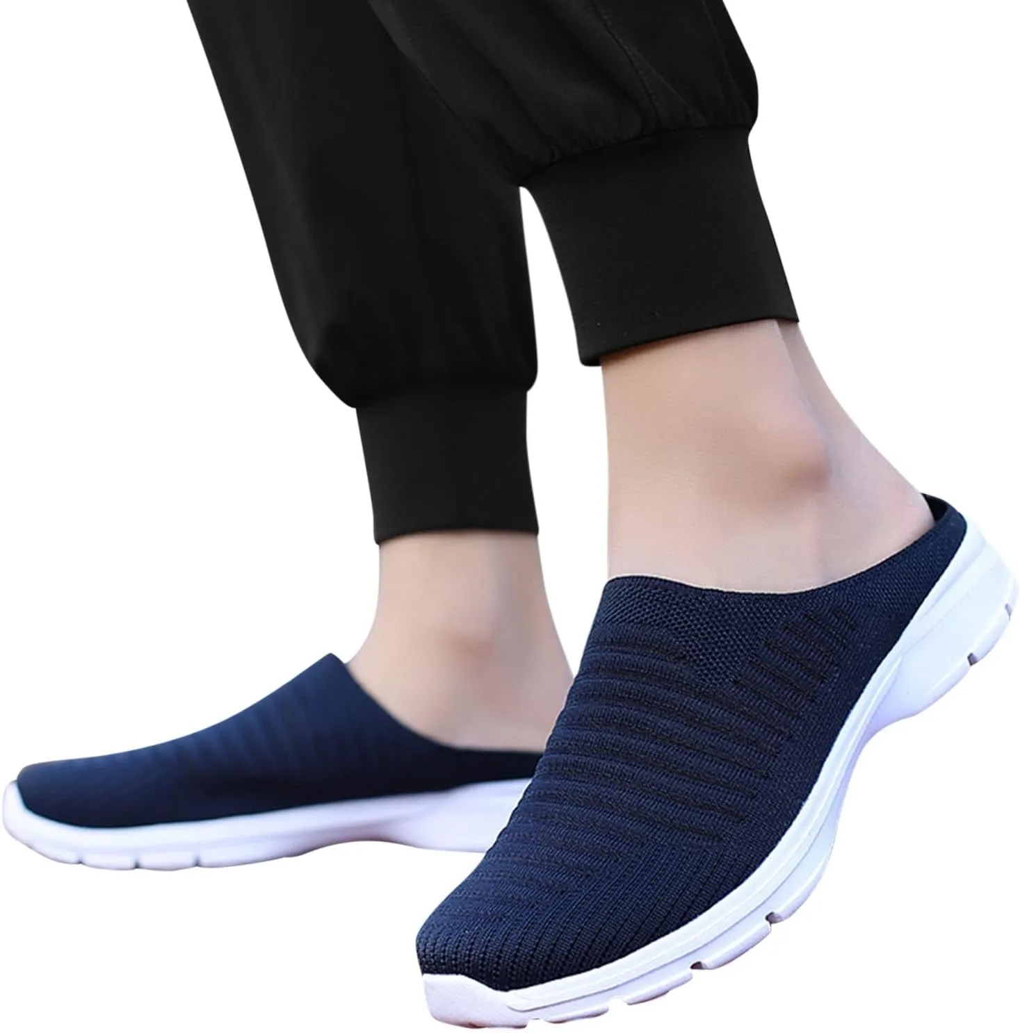 Women's Slip-on Mule Sneakers Lightweight Womens Running Shoes Casual Casual Shoes Trendy Women's Fashion Sneakers Brown Tennis Shoe Casual Loafers