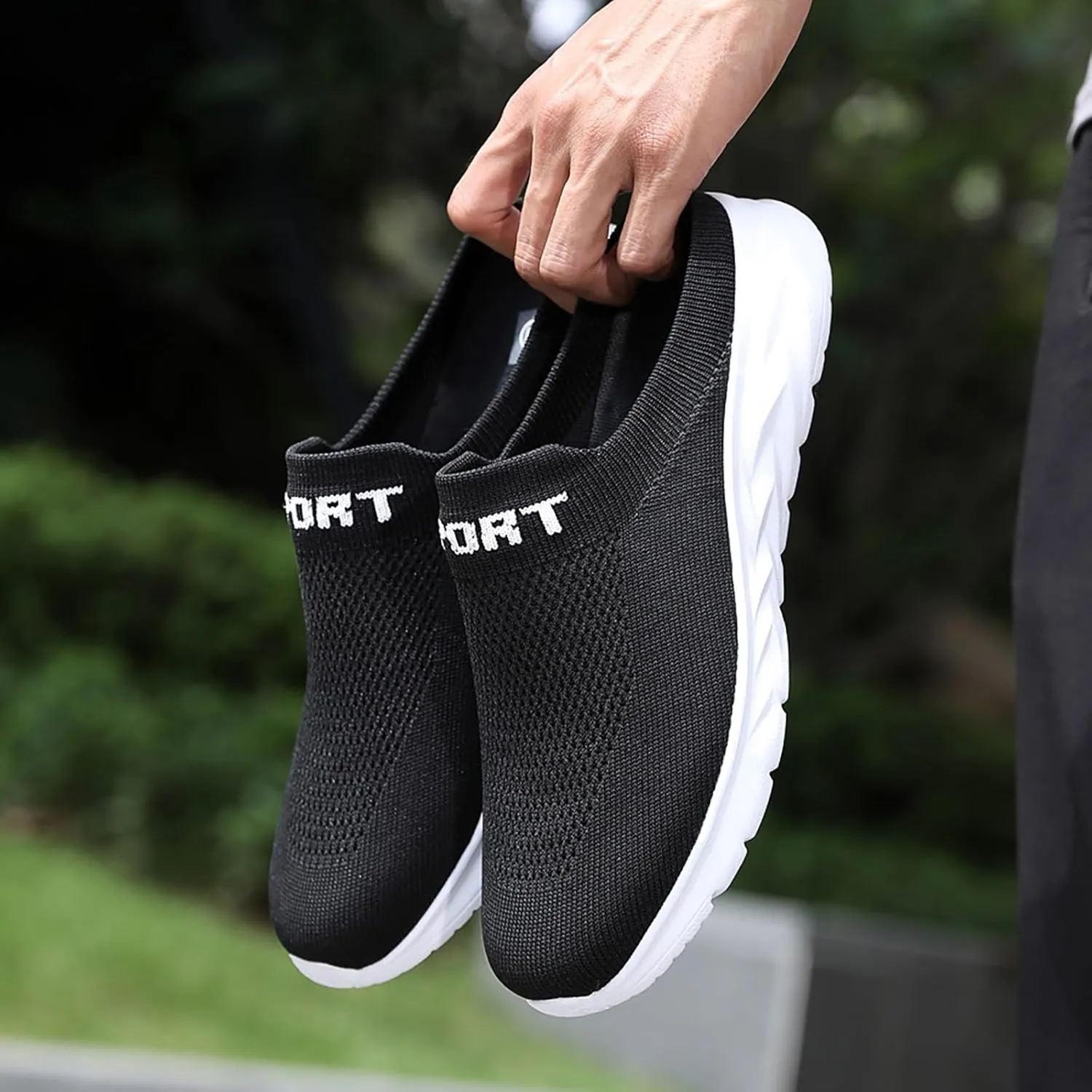 Women's Slip-On Orthopedic Arch Support Backless Tennis Shoes Men Lether Casual Tennis Shoes Casual Sneakers Steel Toe Tennis Shoe White Loafers