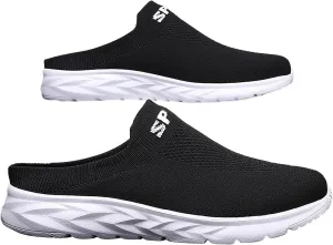 Women's Slip-On Orthopedic Arch Support Backless Tennis Shoes Men Lether Casual Tennis Shoes Casual Sneakers Steel Toe Tennis Shoe White Loafers