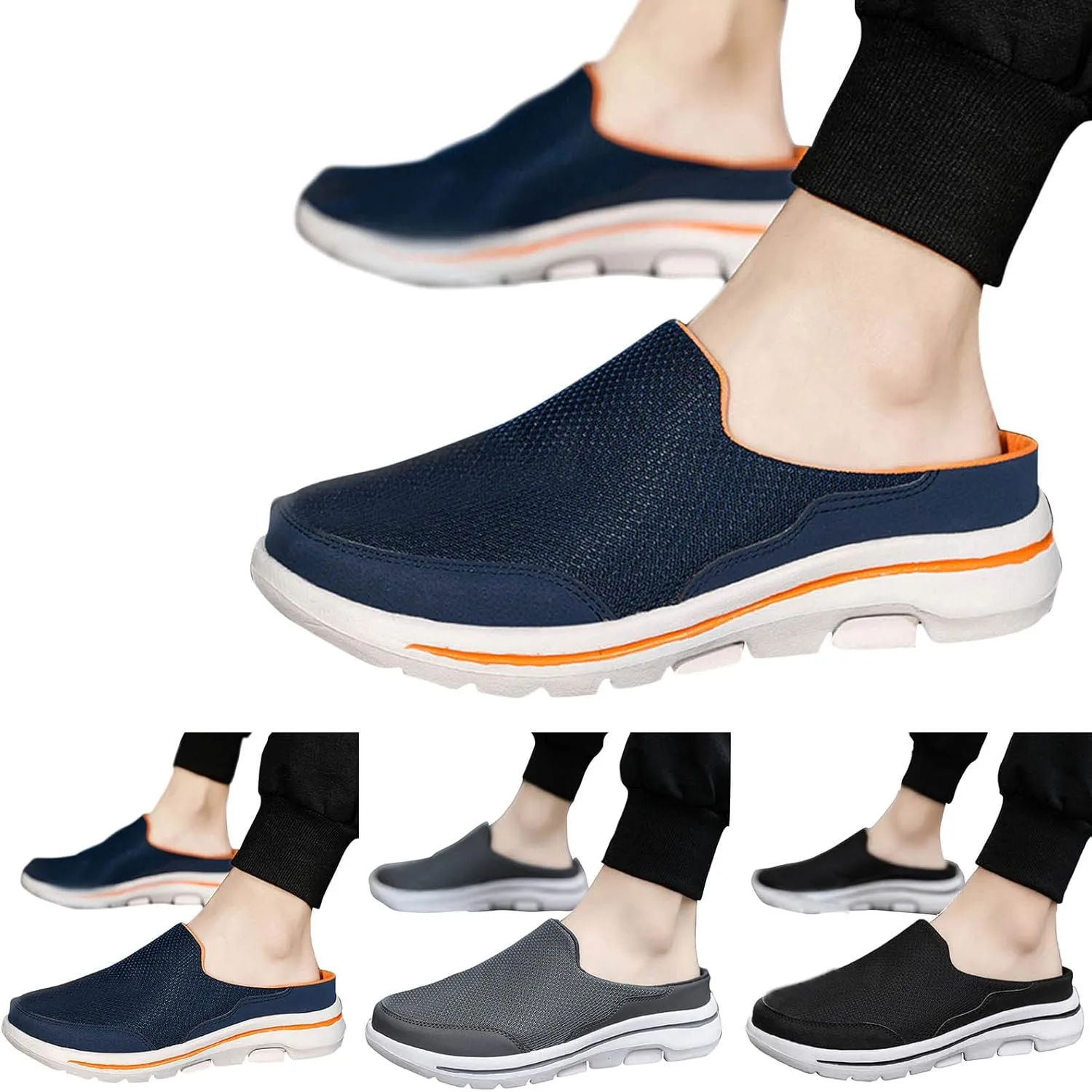 Women's Slip-On Orthopedic Arch Support Backless Tennis Shoes Womens Lether Casual Work Shoes Shoes Sneakers Platform Tennis Shoe Loafers Shoe