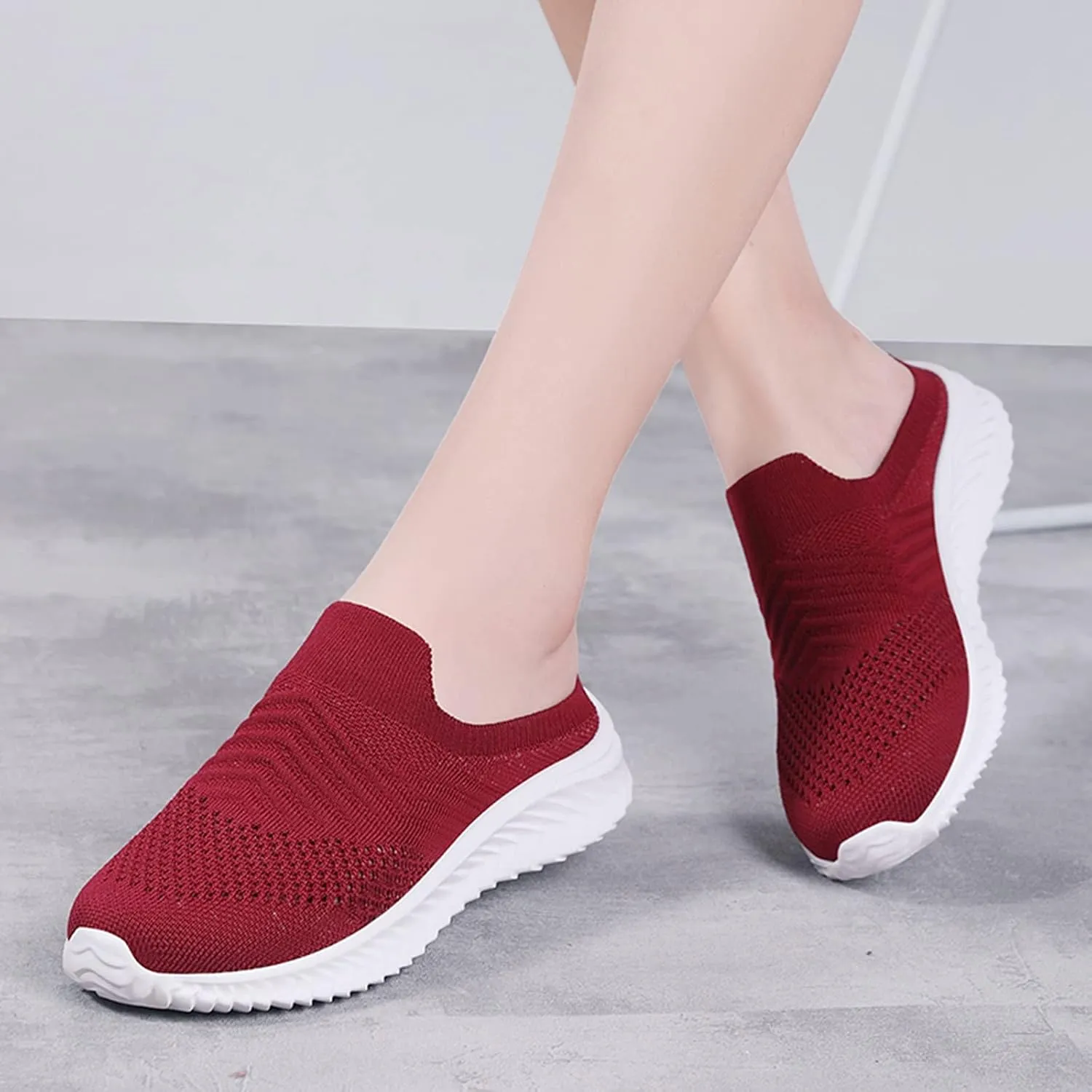 Womens Summer Breathable Mesh Slippers Tennis Shoes Men Wide Width Men Casual Dress Shoes Chunky Sneakers Black Tennis Shoe Loafers Casual Slip On