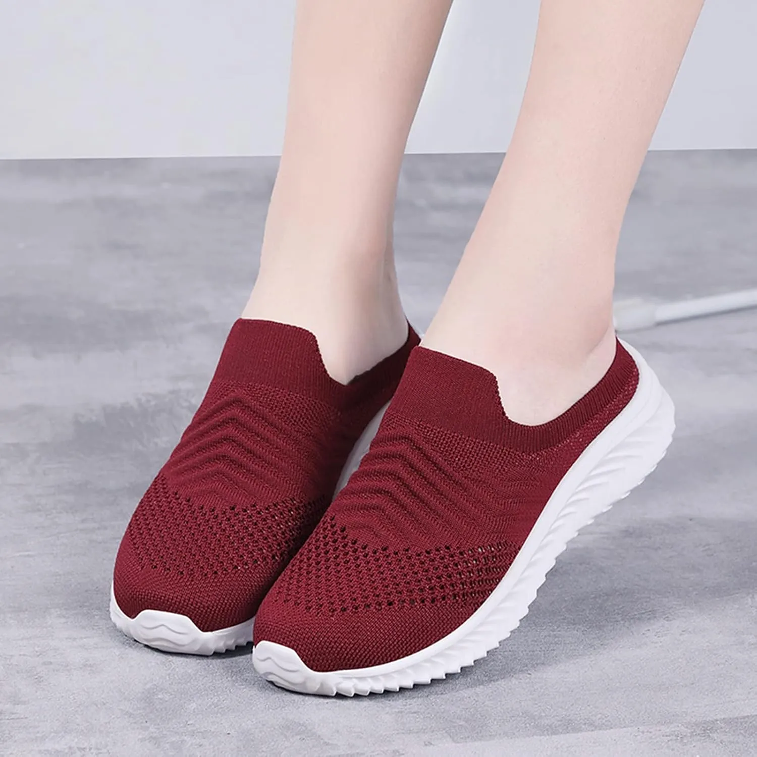 Womens Summer Breathable Mesh Slippers Tennis Shoes Men Wide Width Men Casual Dress Shoes Chunky Sneakers Black Tennis Shoe Loafers Casual Slip On