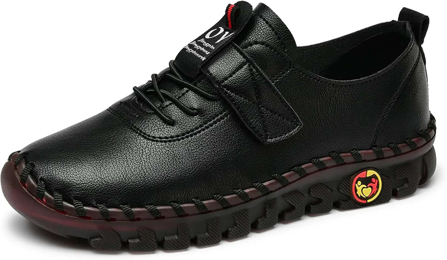 Women's Tendon Soft Sole Casual Orthopedic Shoes Fashion HandSewing Leather Non-Slip Flat Loafers Low-top Outdoor Comfy Breathable Walk Mam Nurse Shoes