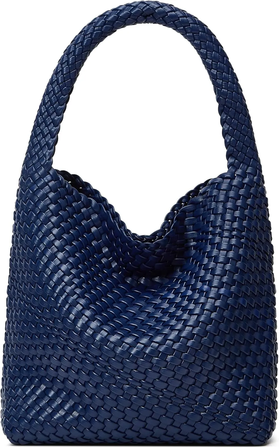 Woven Tote Bag for Women: Vegan Leather Shoulder Purse - Underarm Hobo Bag - Summer Beach Tote for Vacation