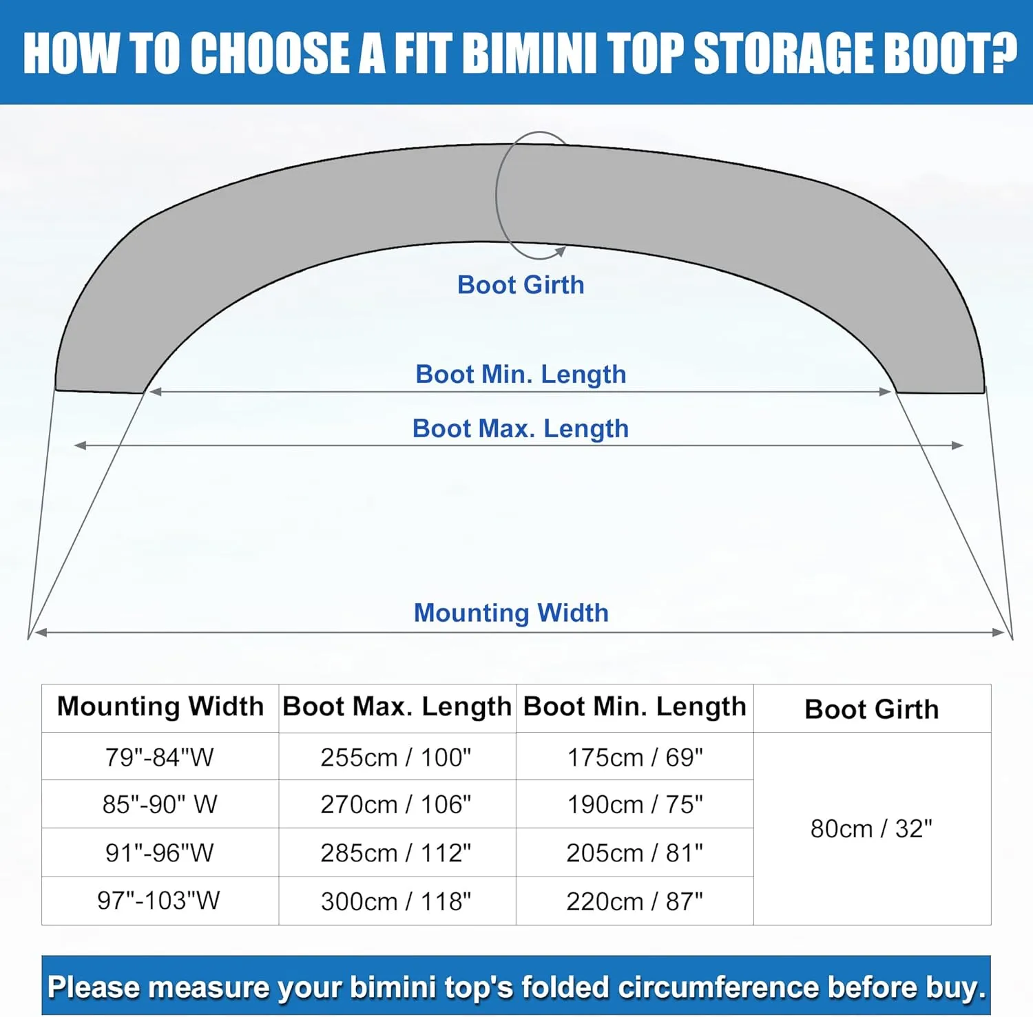 X AUTOHAUX Square Frame Bimini Top Storage Boot Cover with Stern Light Hole Boat Bimini Storage Bag with 2 Fixed Straps for 3 Bow 4 Bow 1 Set
