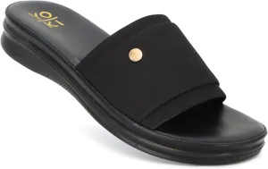 YOKI NEVE Women’s Comfort Open Toe Wedge Slide Sandals, Women’s Sandals Comfortable, Summer Sandals