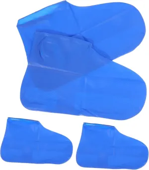 Zerodeko 2Pairs Non Slip Rain Boot Covers for Outdoor Activities Elastic Shoe Protector for Cycling Travel and Camping