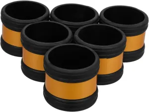 Zerodeko Rubber Scaffolding Pipe Cover 6pc Set Pipe Repair Fittings Reflective Caps Industrial Scaffolding Parts Quick Fit