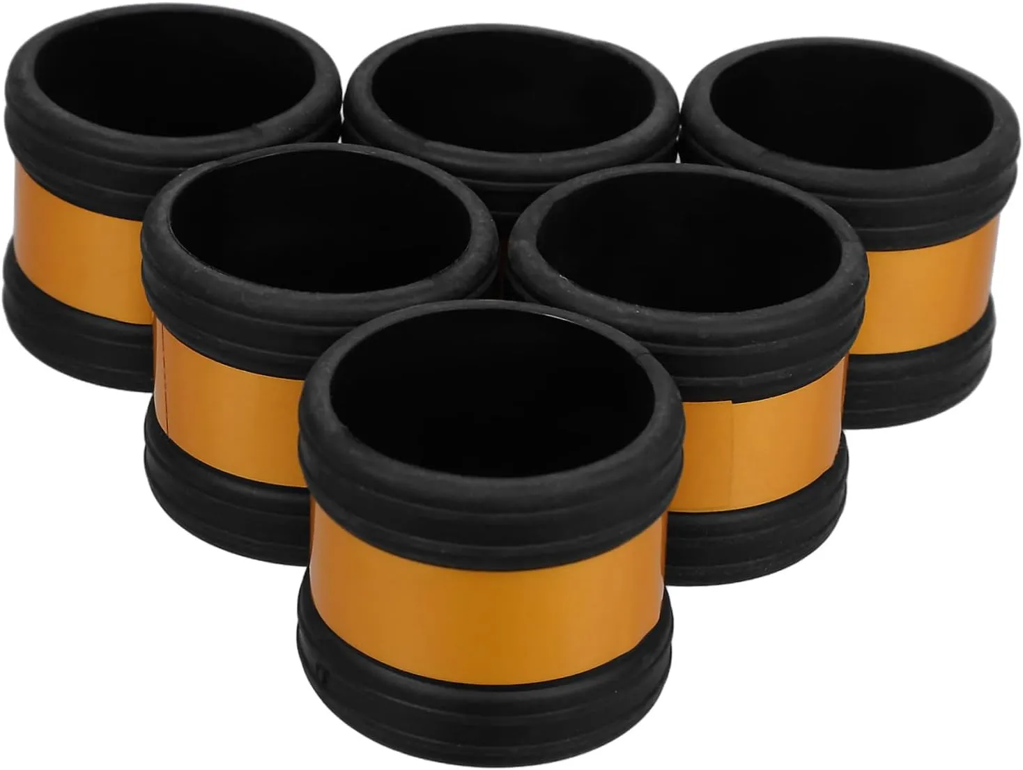 Zerodeko Rubber Scaffolding Pipe Cover 6pc Set Pipe Repair Fittings Reflective Caps Industrial Scaffolding Parts Quick Fit