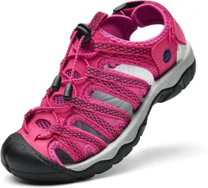 ziitop Womens Hiking Sandals Closed Toe Summer Outdoor Adventurous Beach Sandals Lace Adjustable Double Buckle Water Shoes